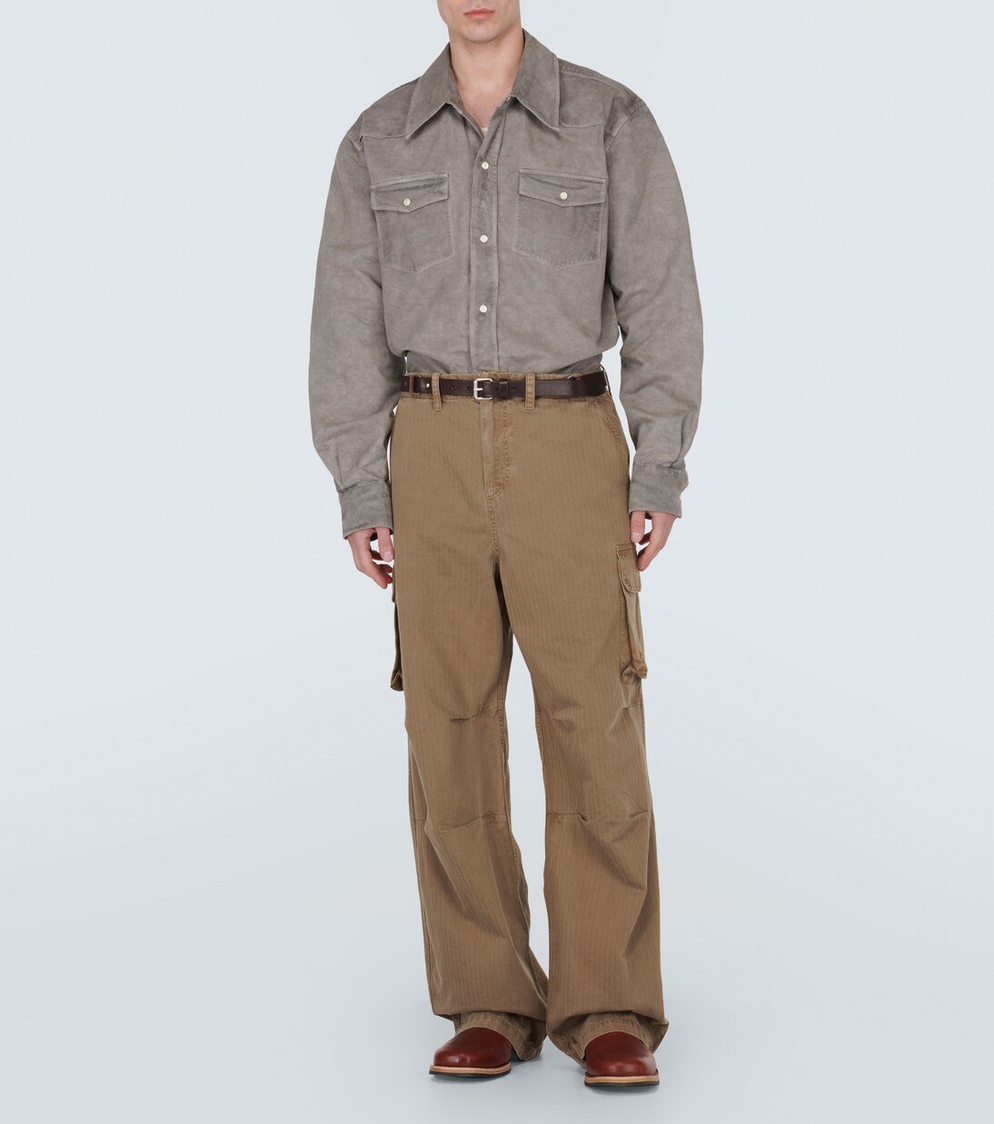 Mount herringbone cotton cargo pants | Our Legacy