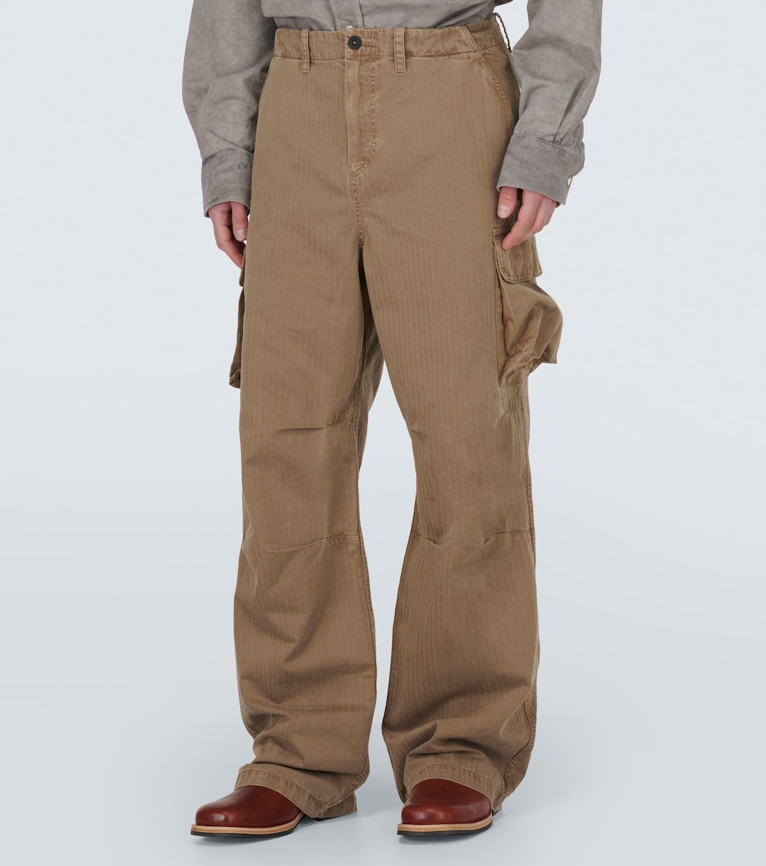 Mount herringbone cotton cargo pants | Our Legacy