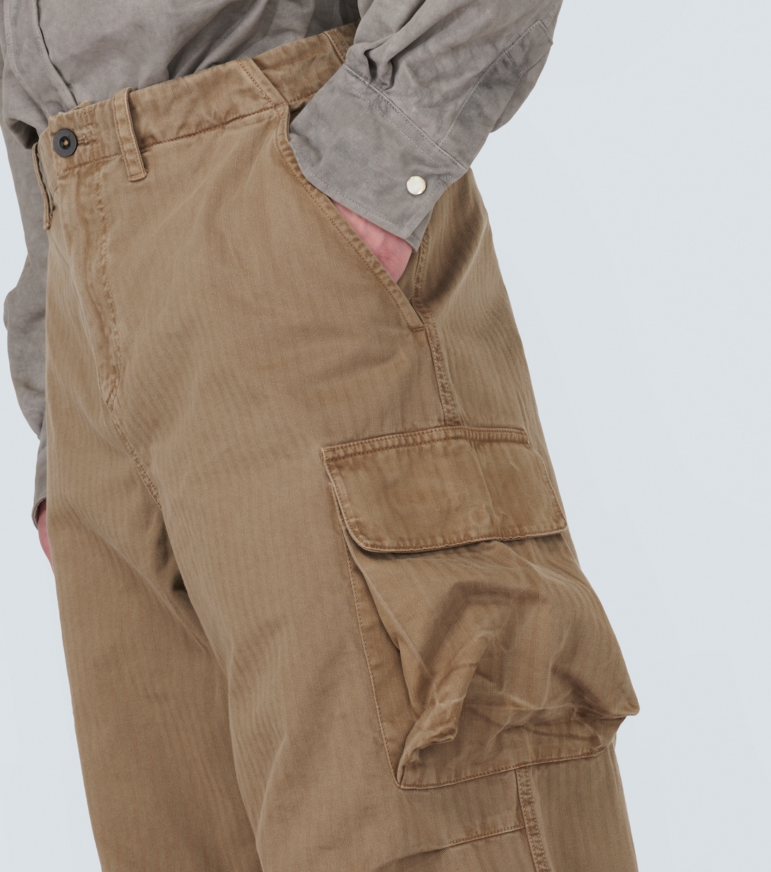 Mount herringbone cotton cargo pants | Our Legacy