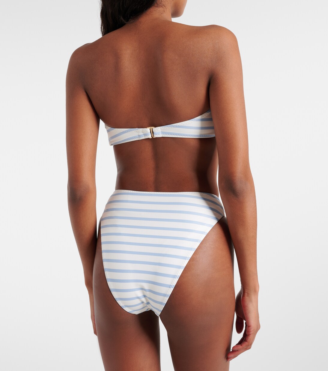 Rose floral-appliqué bandeau bikini top | Same