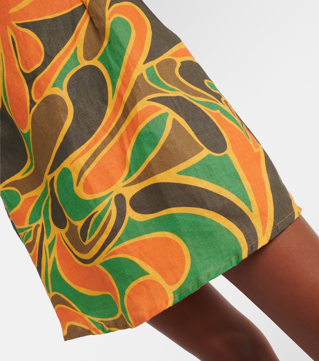 Robe Ysla imprimée en lin | Faithfull