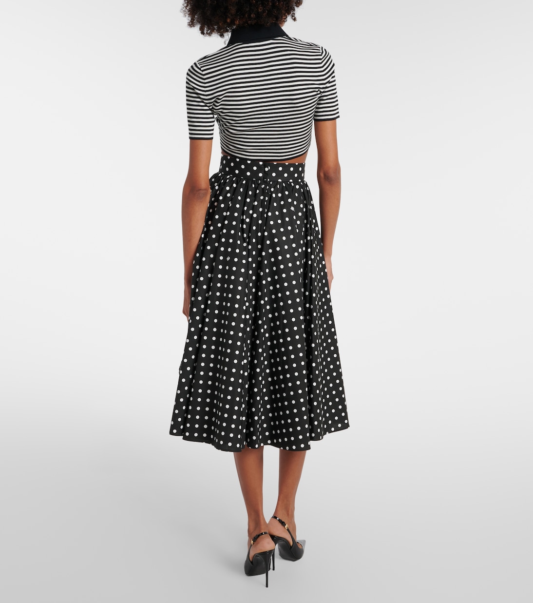 Cropped-Polohemd aus Wolle | Dolce&Gabbana