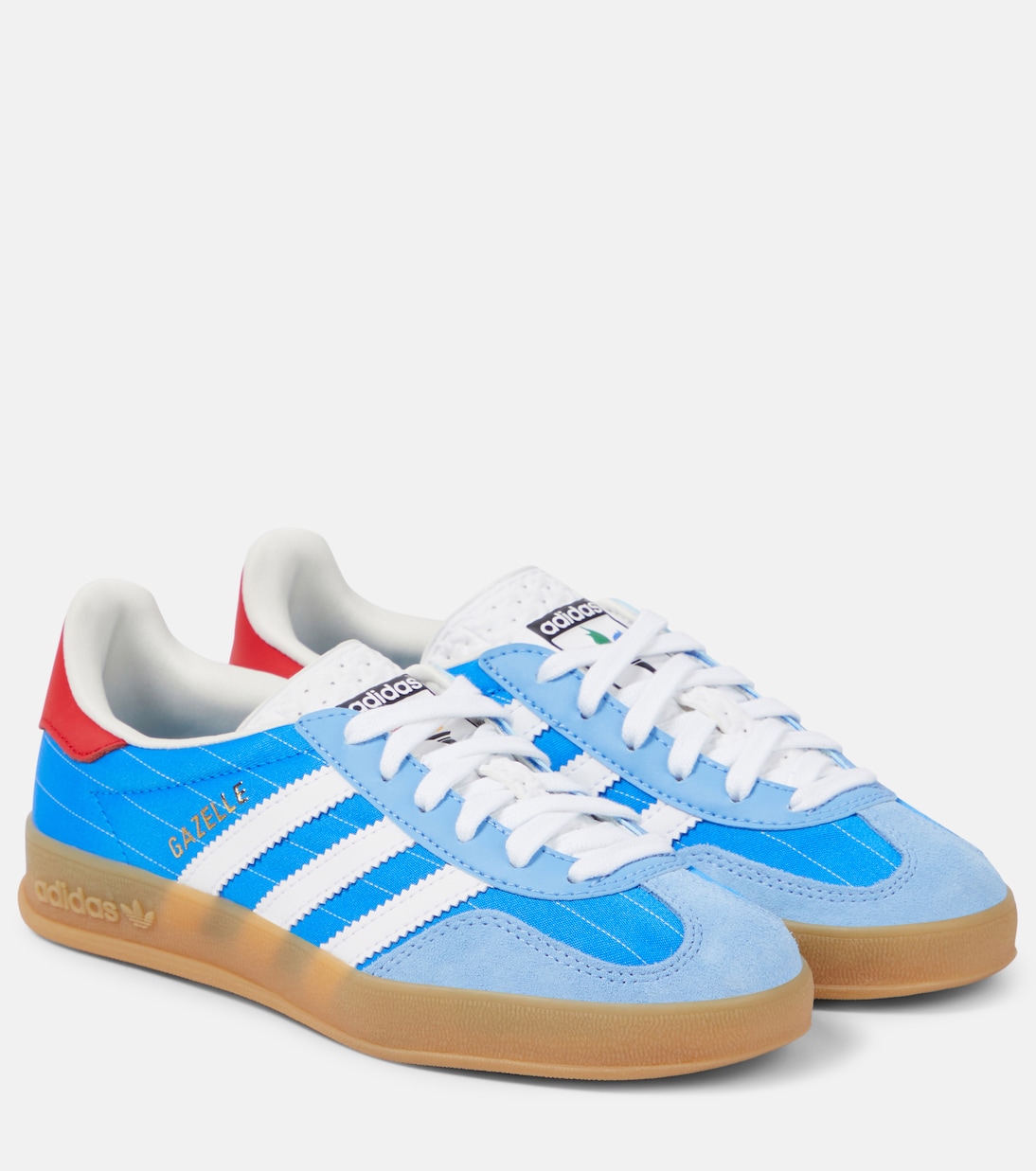 Gazelle Indoor suede-trimmed sneakers | Adidas
