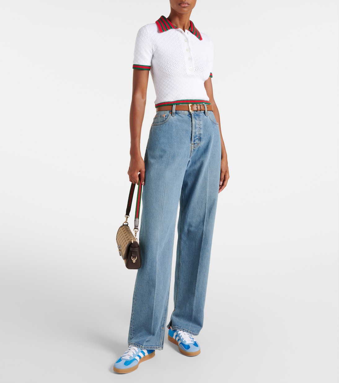 Gazelle Indoor suede-trimmed sneakers | Adidas