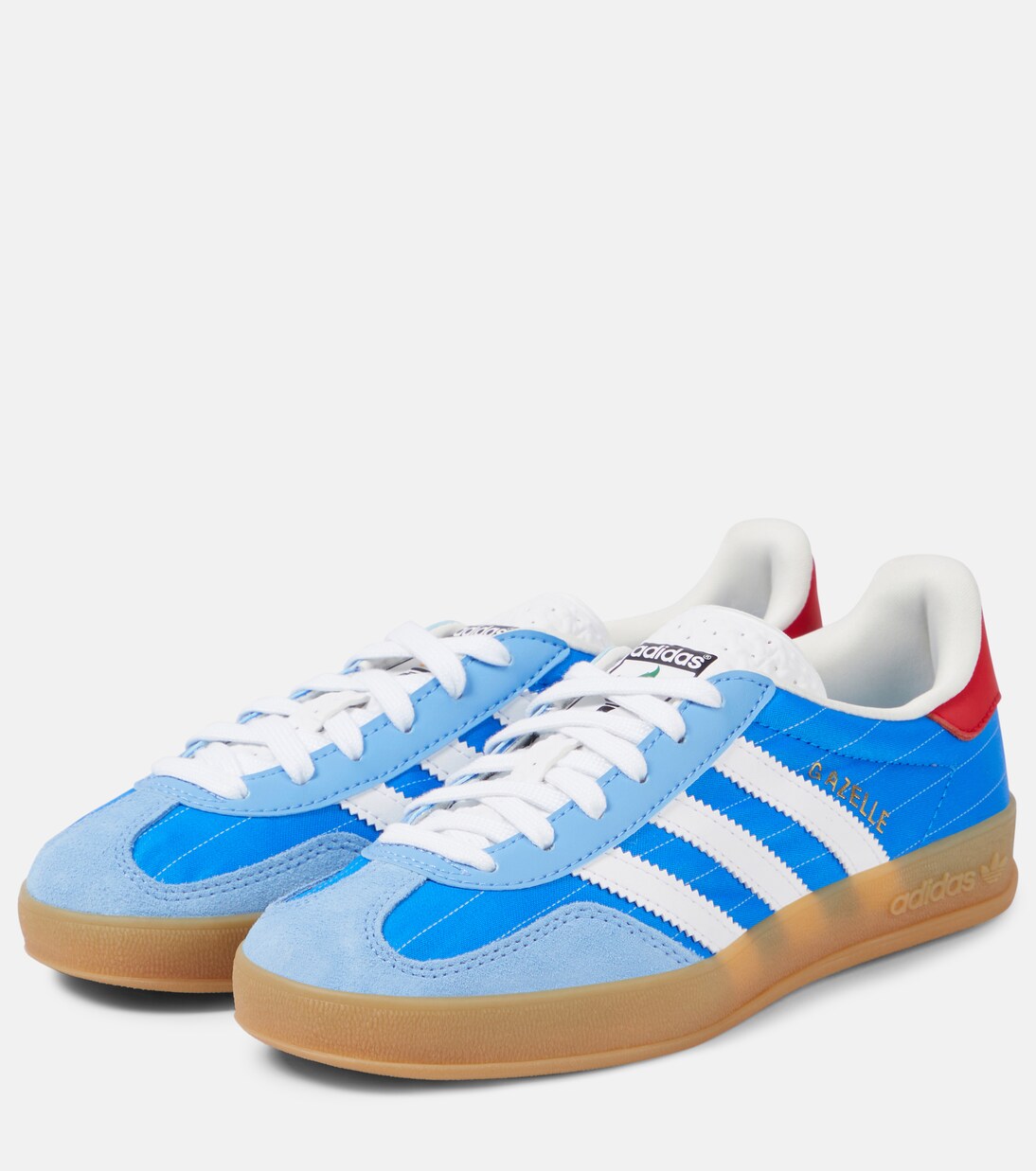 Gazelle Indoor suede-trimmed sneakers | Adidas