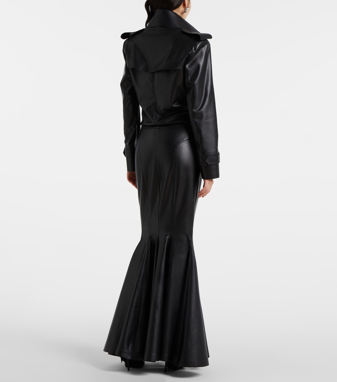 Body Halston aus Lederimitat | Norma Kamali