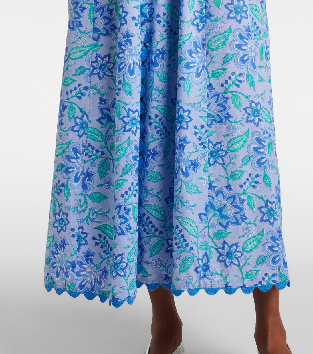 Robe longue en coton à fleurs | Juliet Dunn