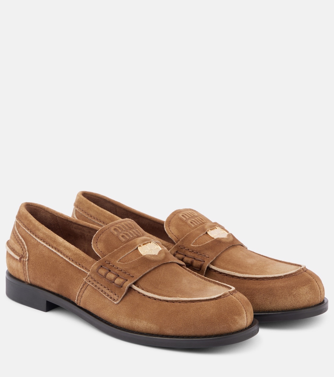 Loafers aus Veloursleder | Miu Miu