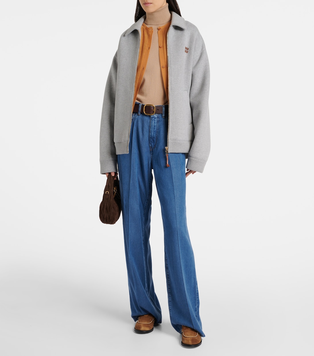 Loafers aus Veloursleder | Miu Miu