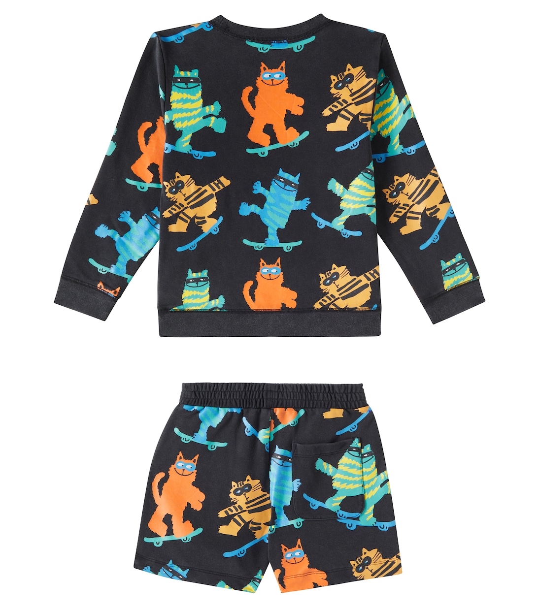 Cotton-blend fleece sweatshirt and shorts set | Stella McCartney Kids