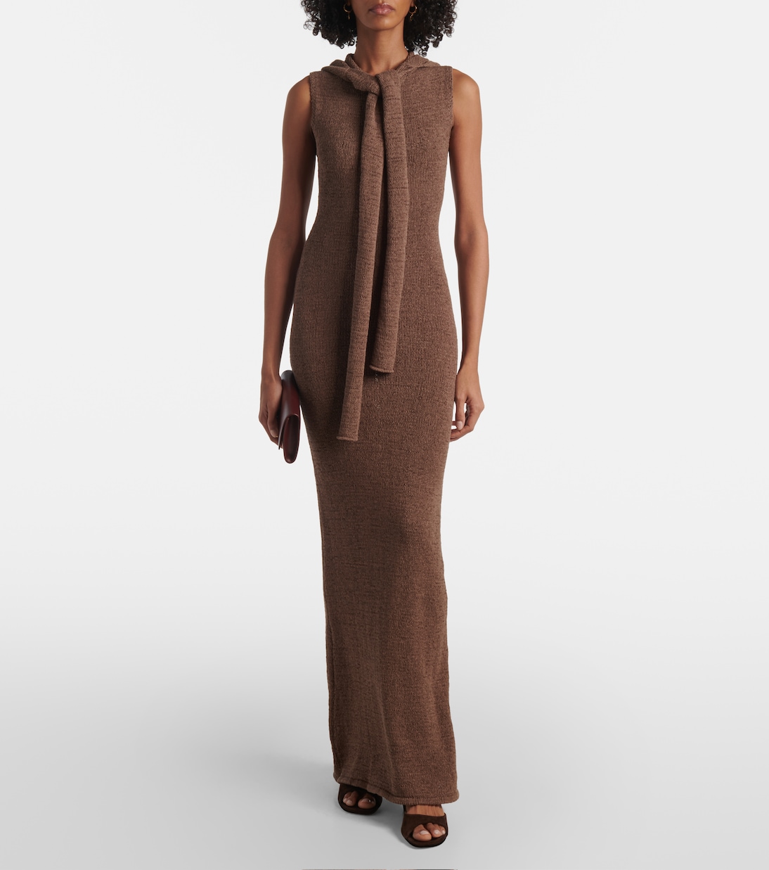 Robe longue Rory en coton mélangé | Aya Muse