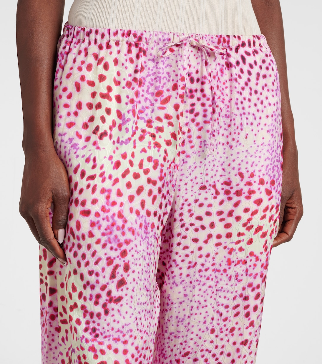 Pantalon ample en jacquard | Dries Van Noten