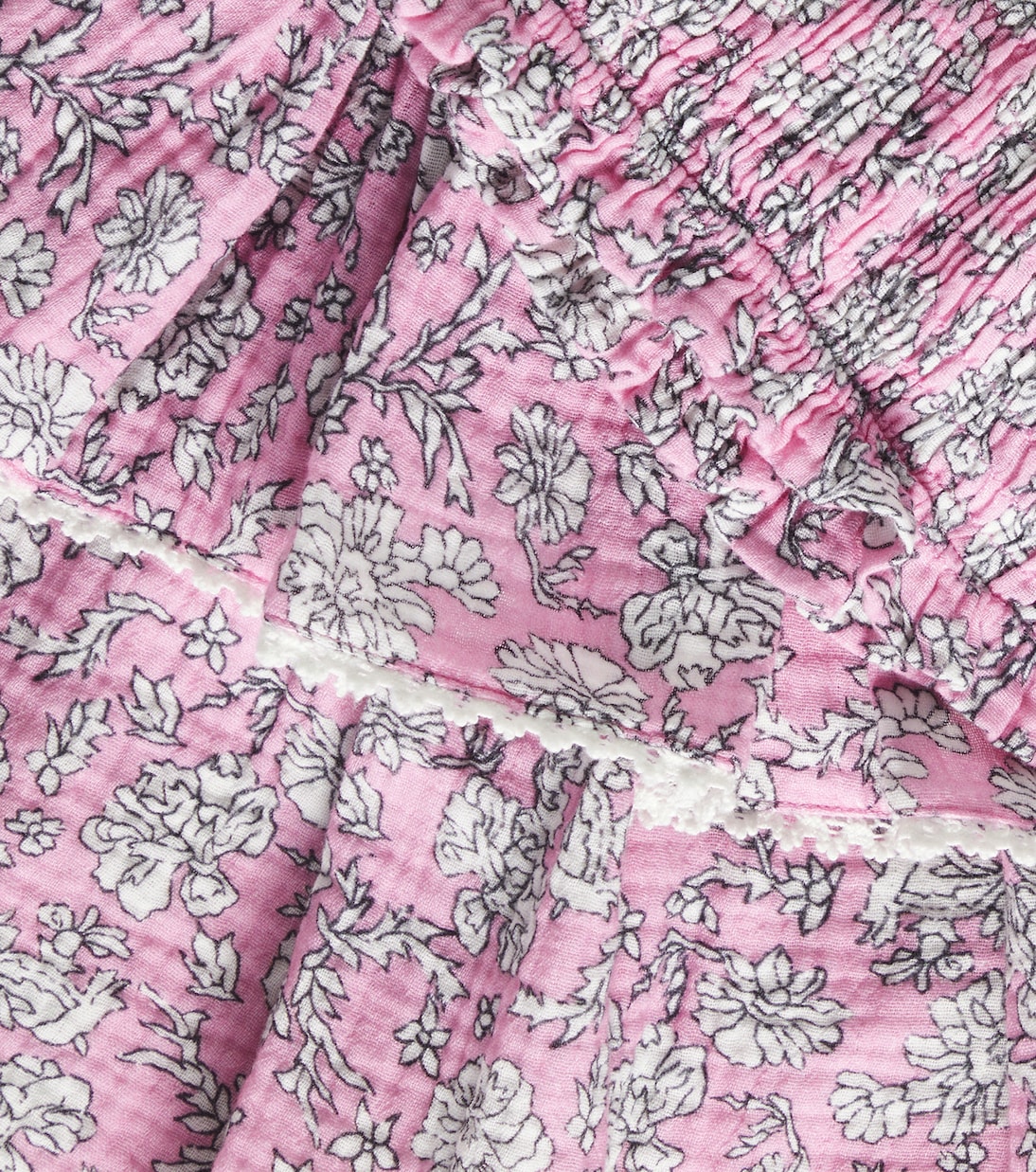 Jupe Melina en coton à fleurs | The New Society