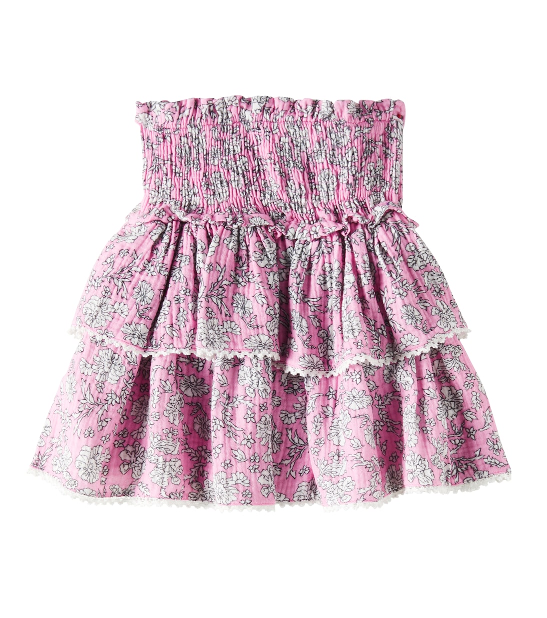 Jupe Melina en coton à fleurs | The New Society