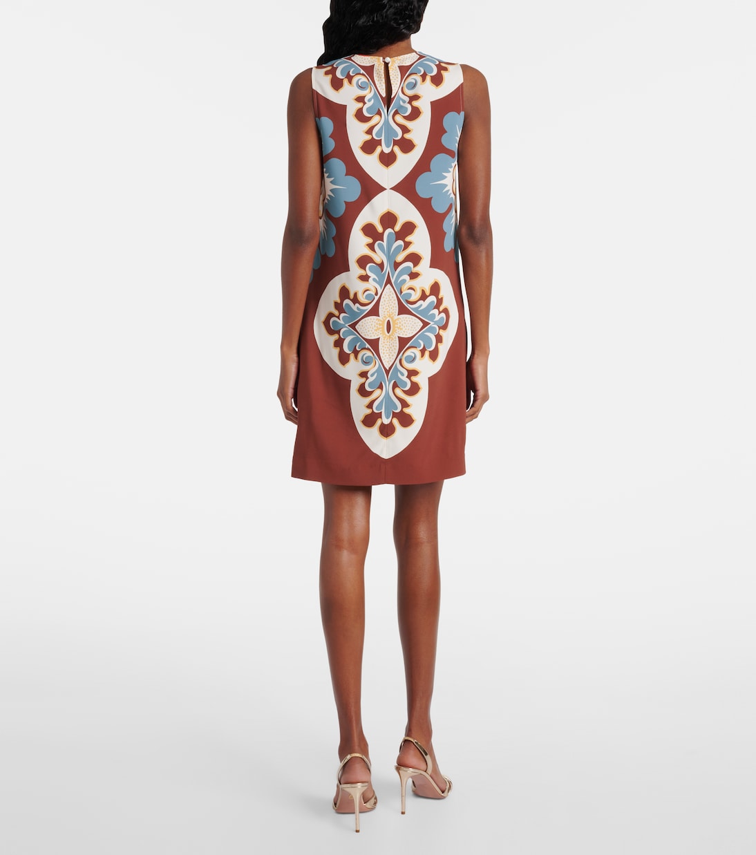 Printed satin shift dress | La DoubleJ