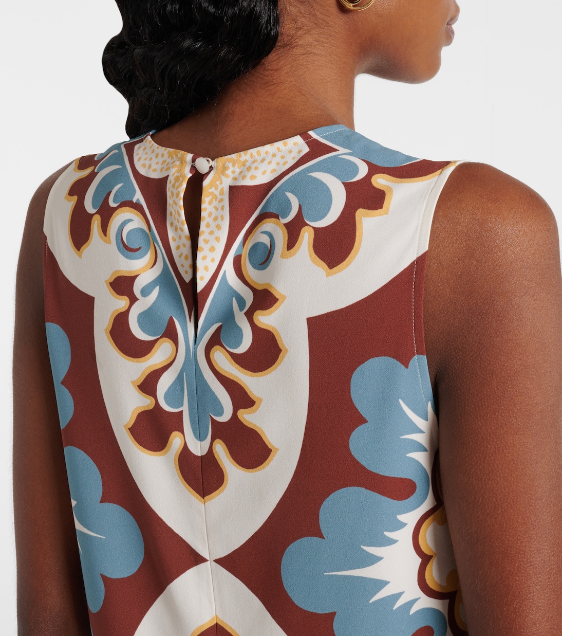 Printed satin shift dress | La DoubleJ