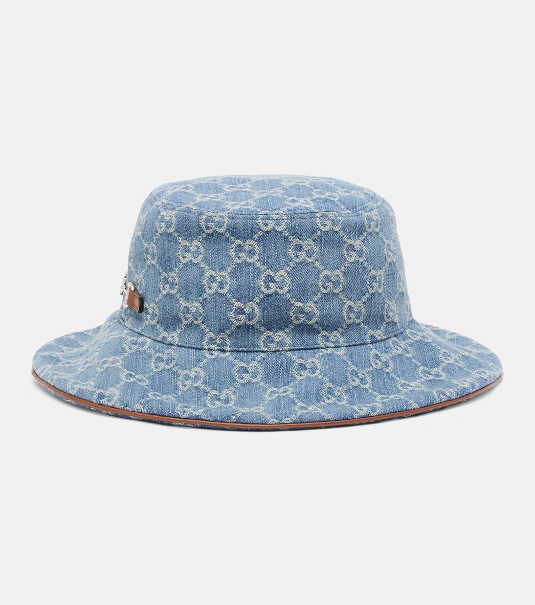 Horsebit denim bucket hat | Gucci
