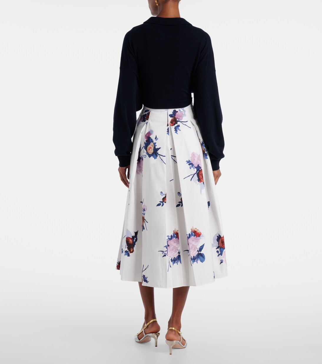 Midirock aus Baumwollpopeline | Erdem