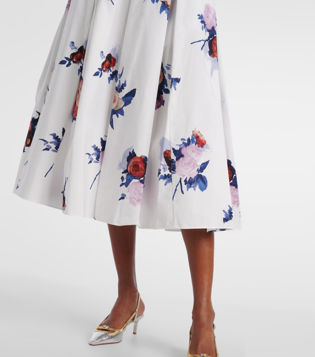 Midirock aus Baumwollpopeline | Erdem