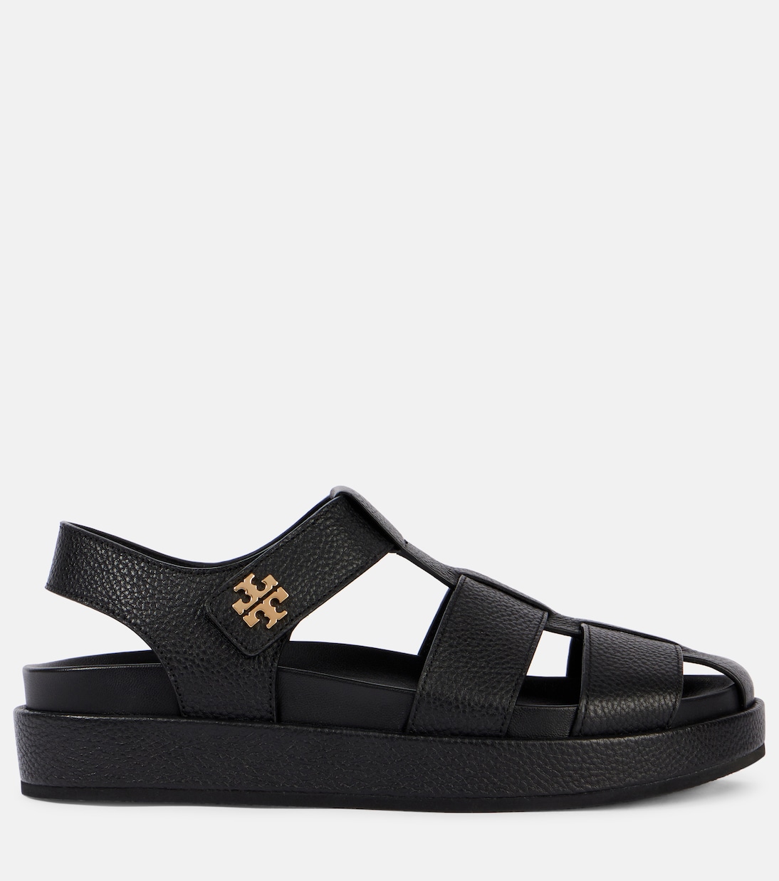 Sandalen Double T aus Leder | Tory Burch