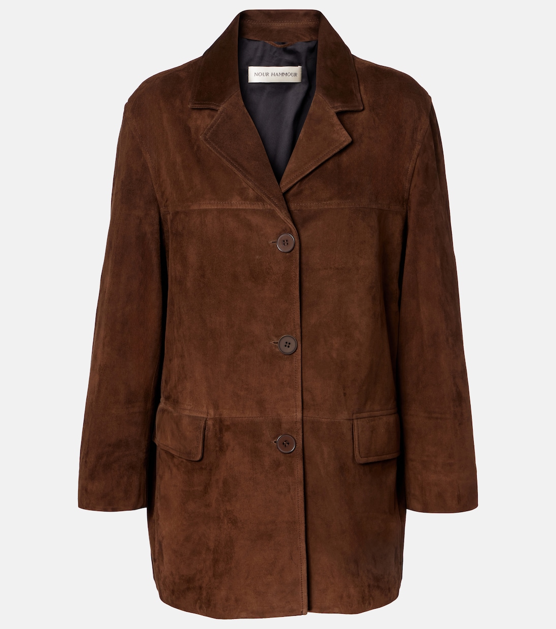 Voltia suede jacket | Nour Hammour