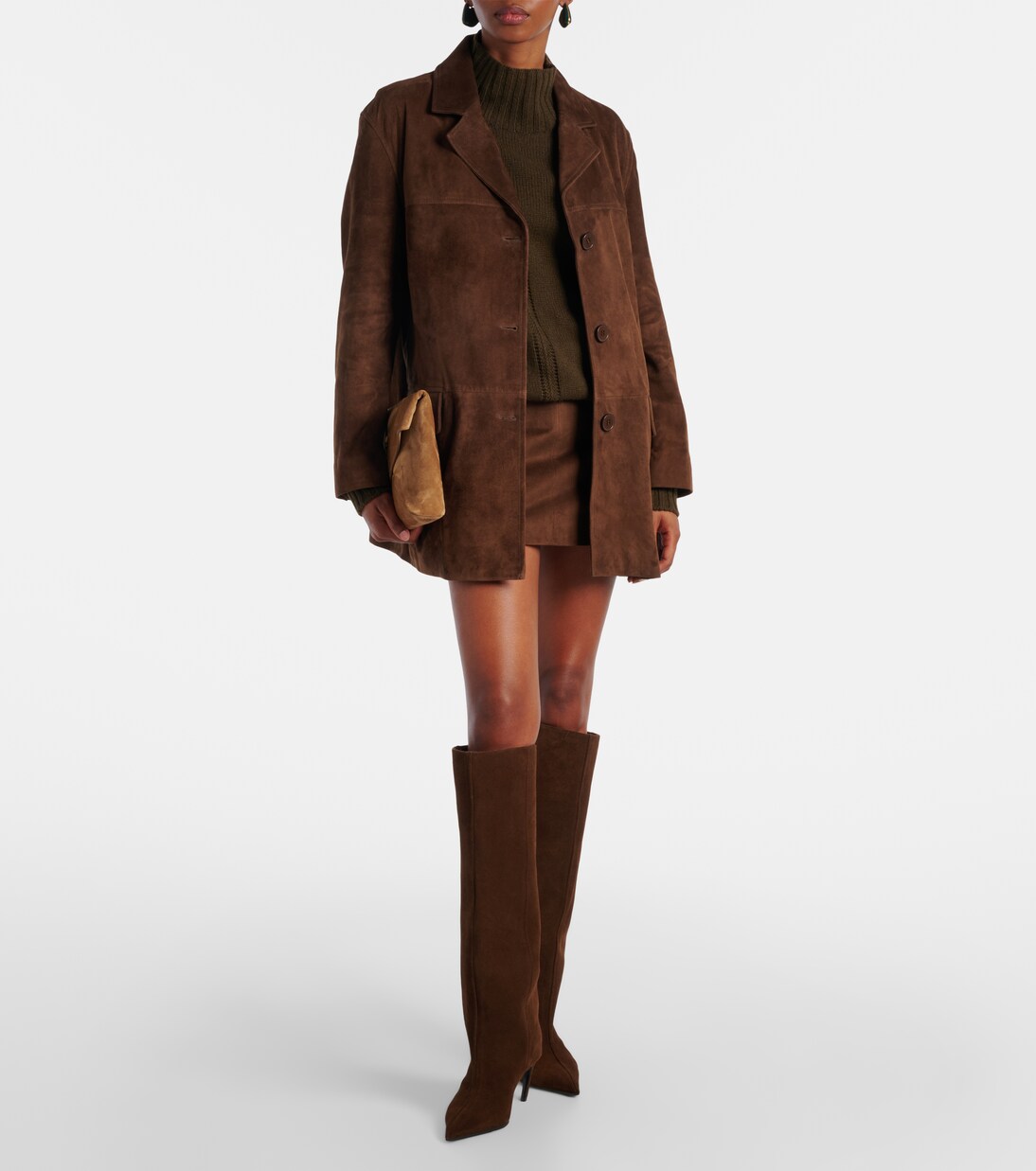 Voltia suede jacket | Nour Hammour