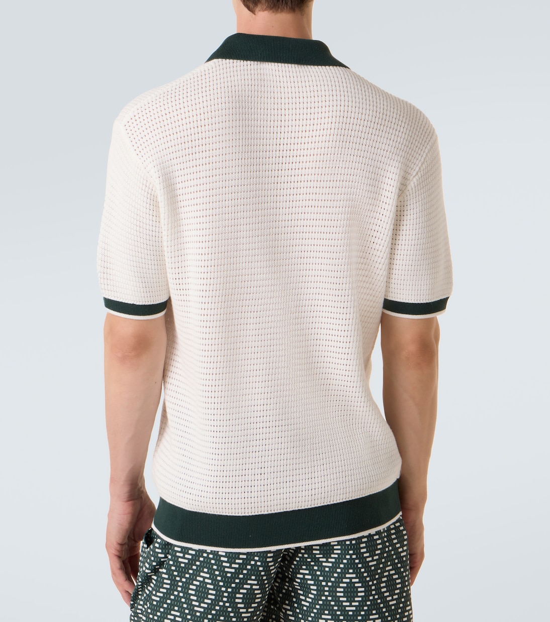 Vidal pointelle cotton polo shirt | Frescobol Carioca