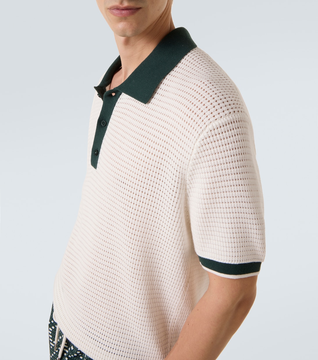 Vidal pointelle cotton polo shirt | Frescobol Carioca