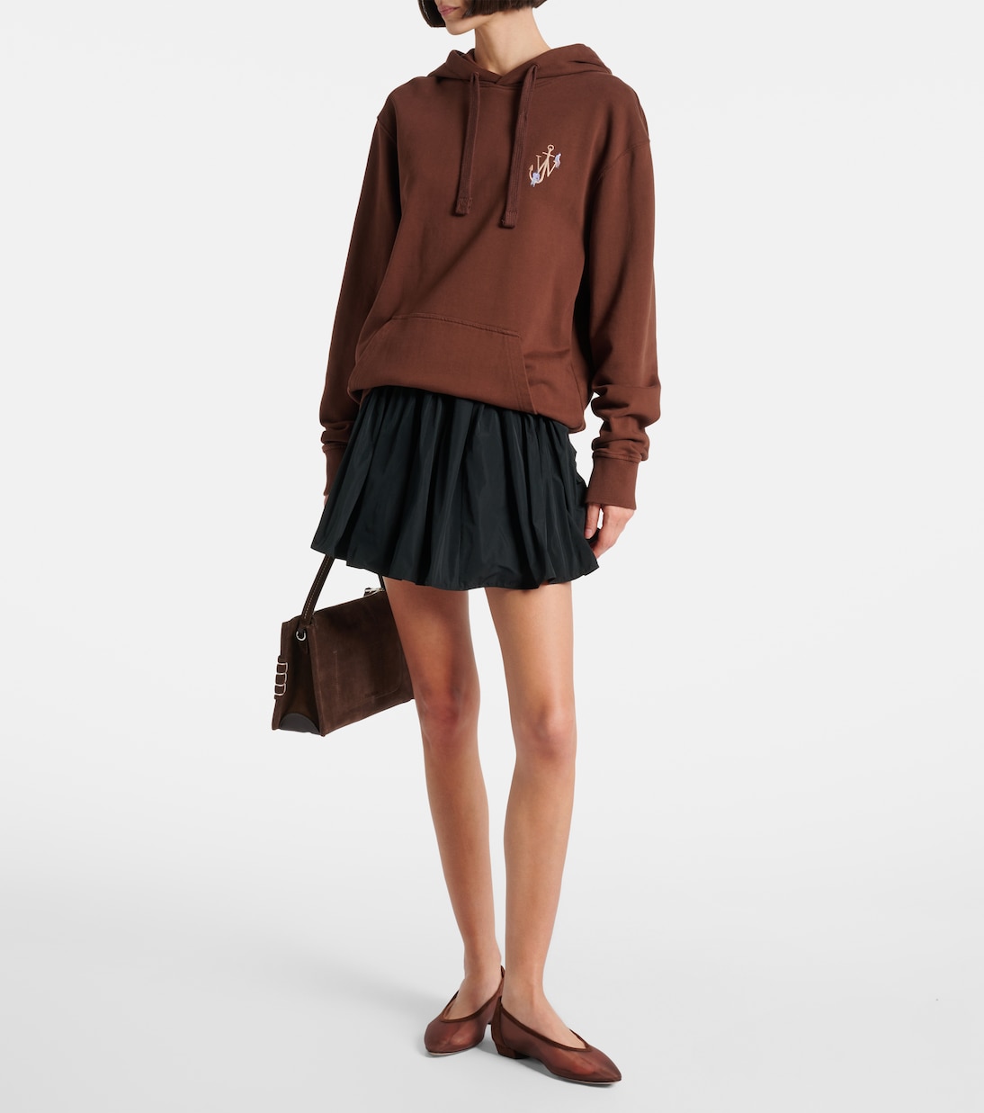 Ballerinas Amelia aus Organza mit Veloursleder | Gianvito Rossi