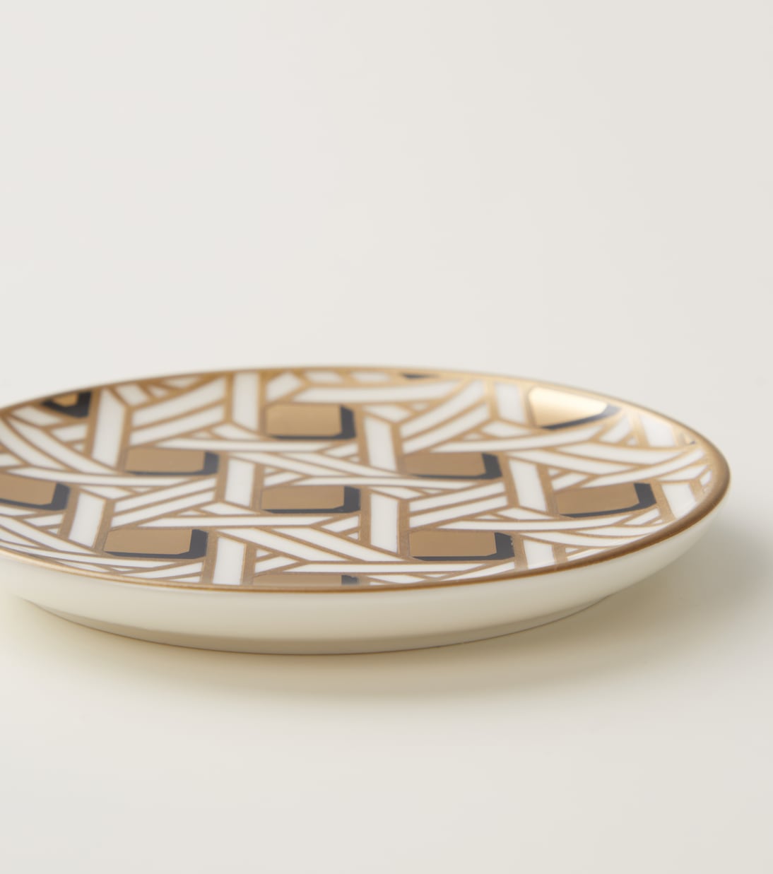 Set de 4 posavasos Basketweave de porcelana | Jonathan Adler
