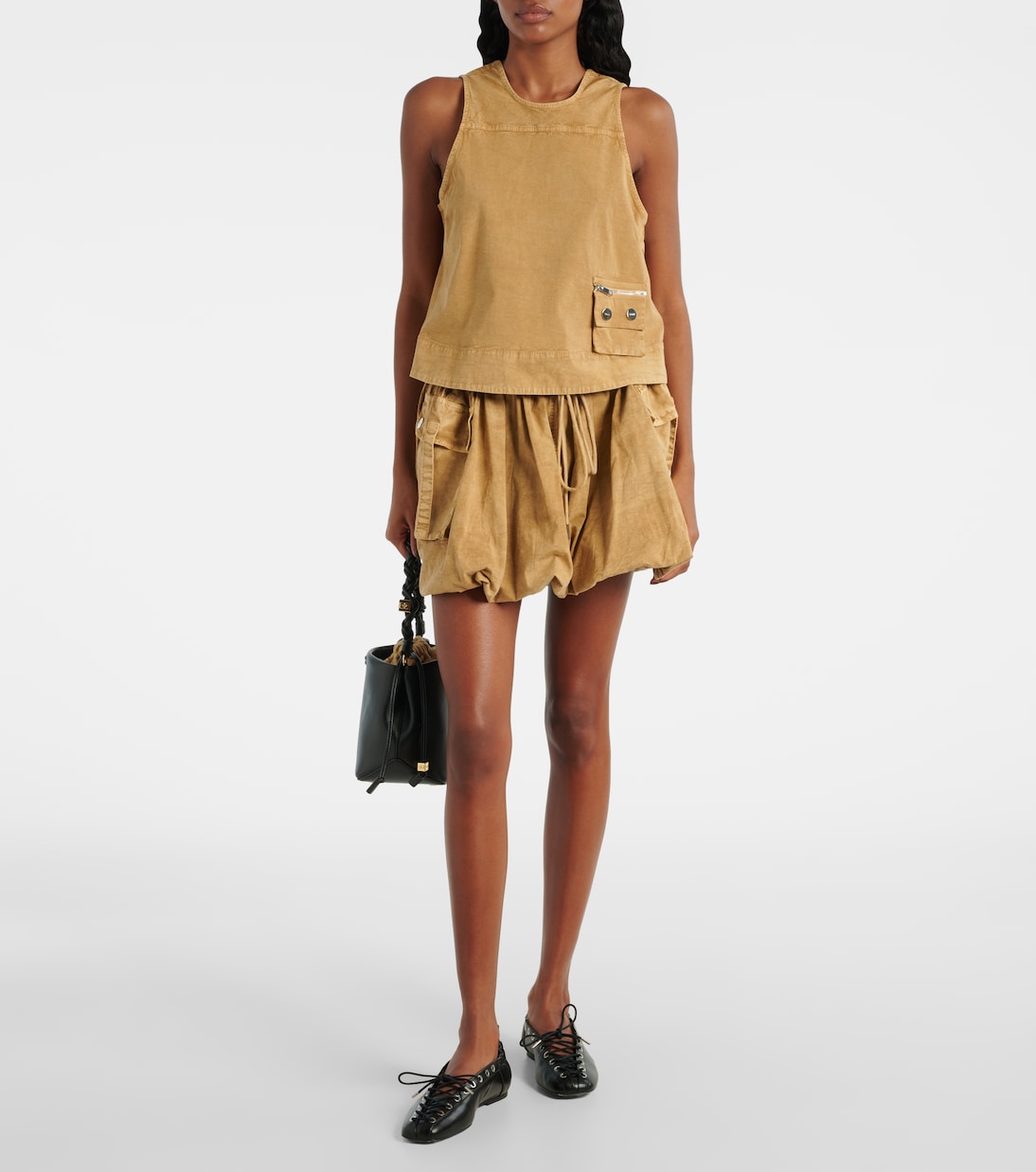 Top aus einem Baumwollgemisch | Ganni