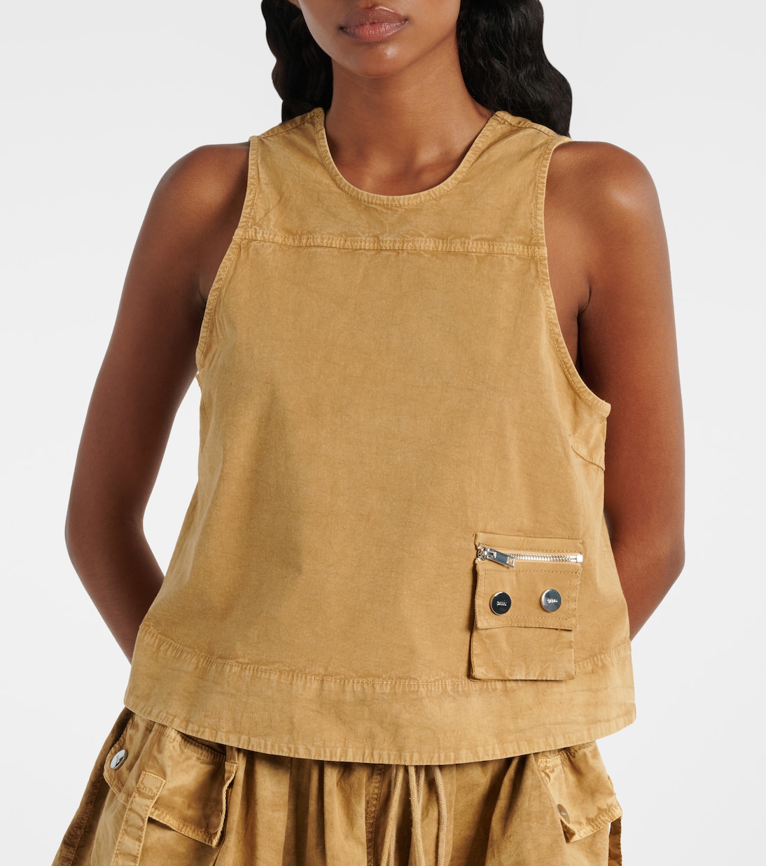 Top aus einem Baumwollgemisch | Ganni