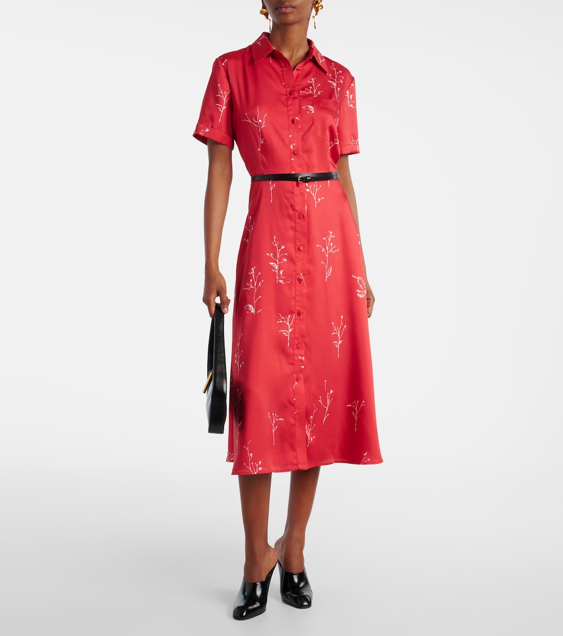 Bedrucktes Midikleid Kiera aus Seide | Altuzarra