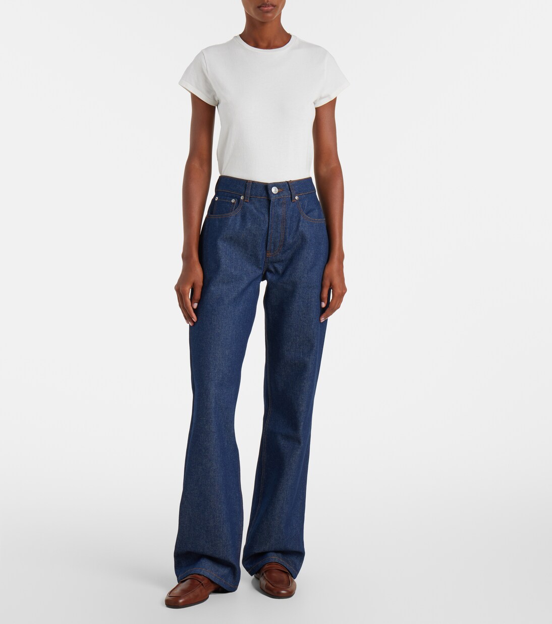 Mid-Rise Straight Jeans | Ami Paris