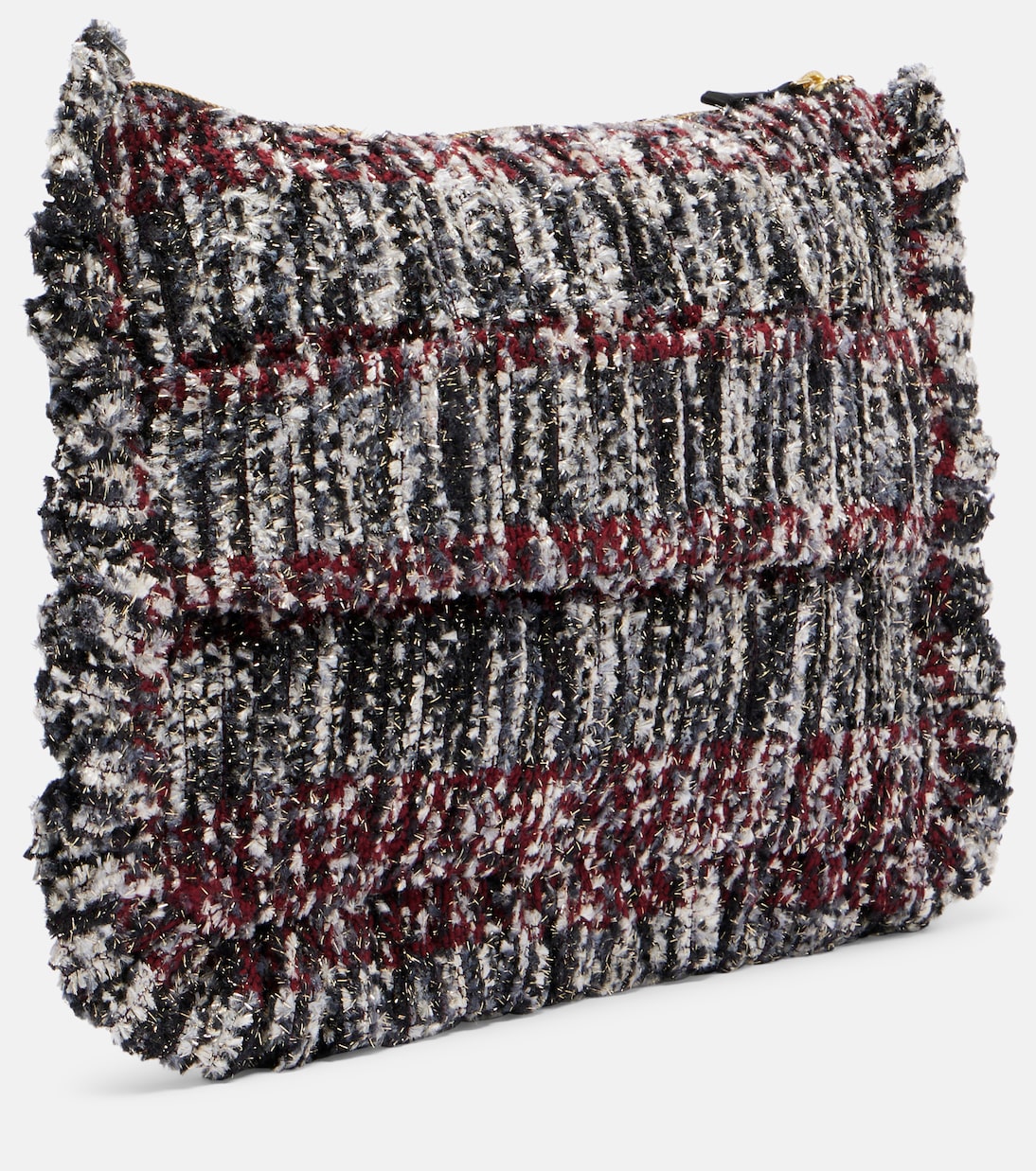 Bestickte Clutch aus Jacquard | La DoubleJ