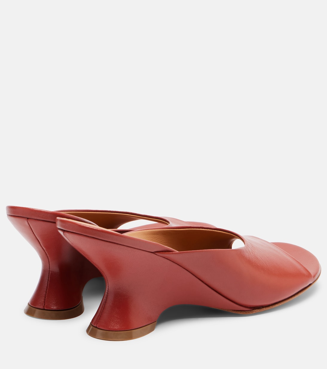 Wedge-Pantoletten 75 aus Leder | Dries Van Noten