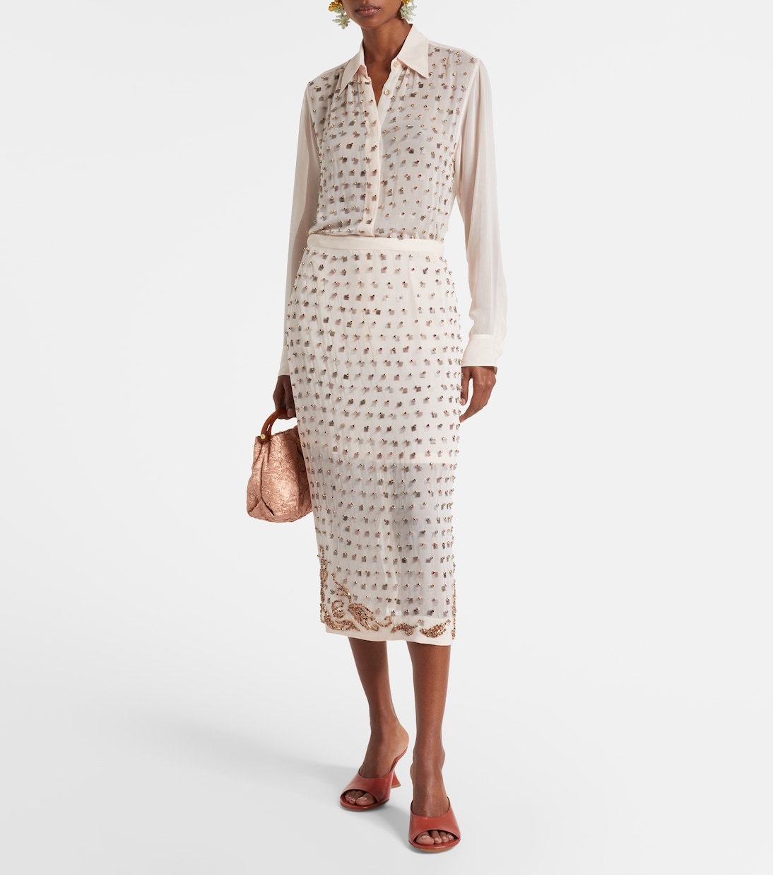 Wedge-Pantoletten 75 aus Leder | Dries Van Noten