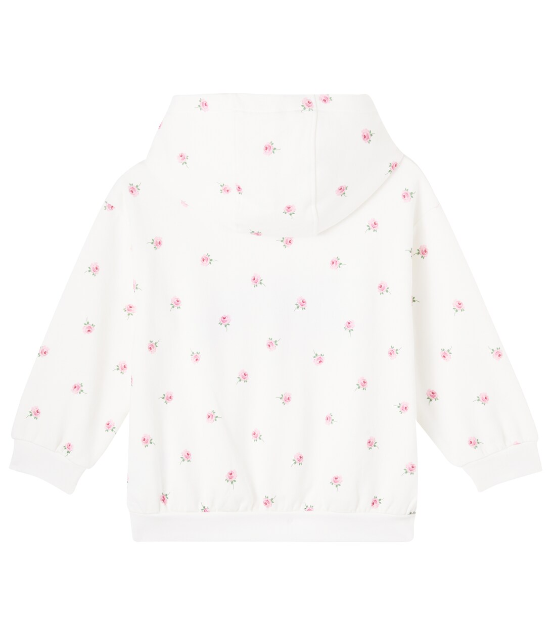 Floral logo cotton jersey hoodie | Stella McCartney Kids