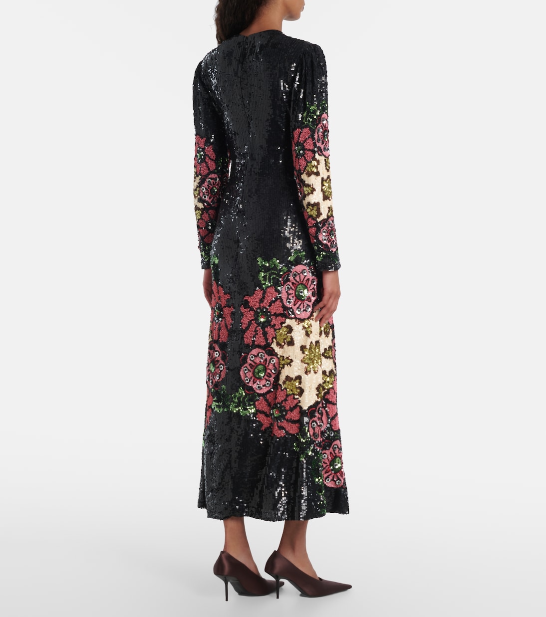 Maxikleid Clingy Swing mit Pailletten | La DoubleJ