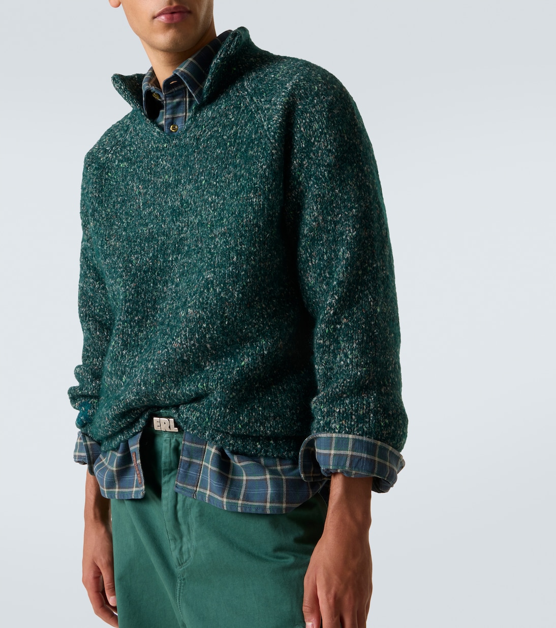 Alpaca, wool, and cotton-blend sweater | ERL