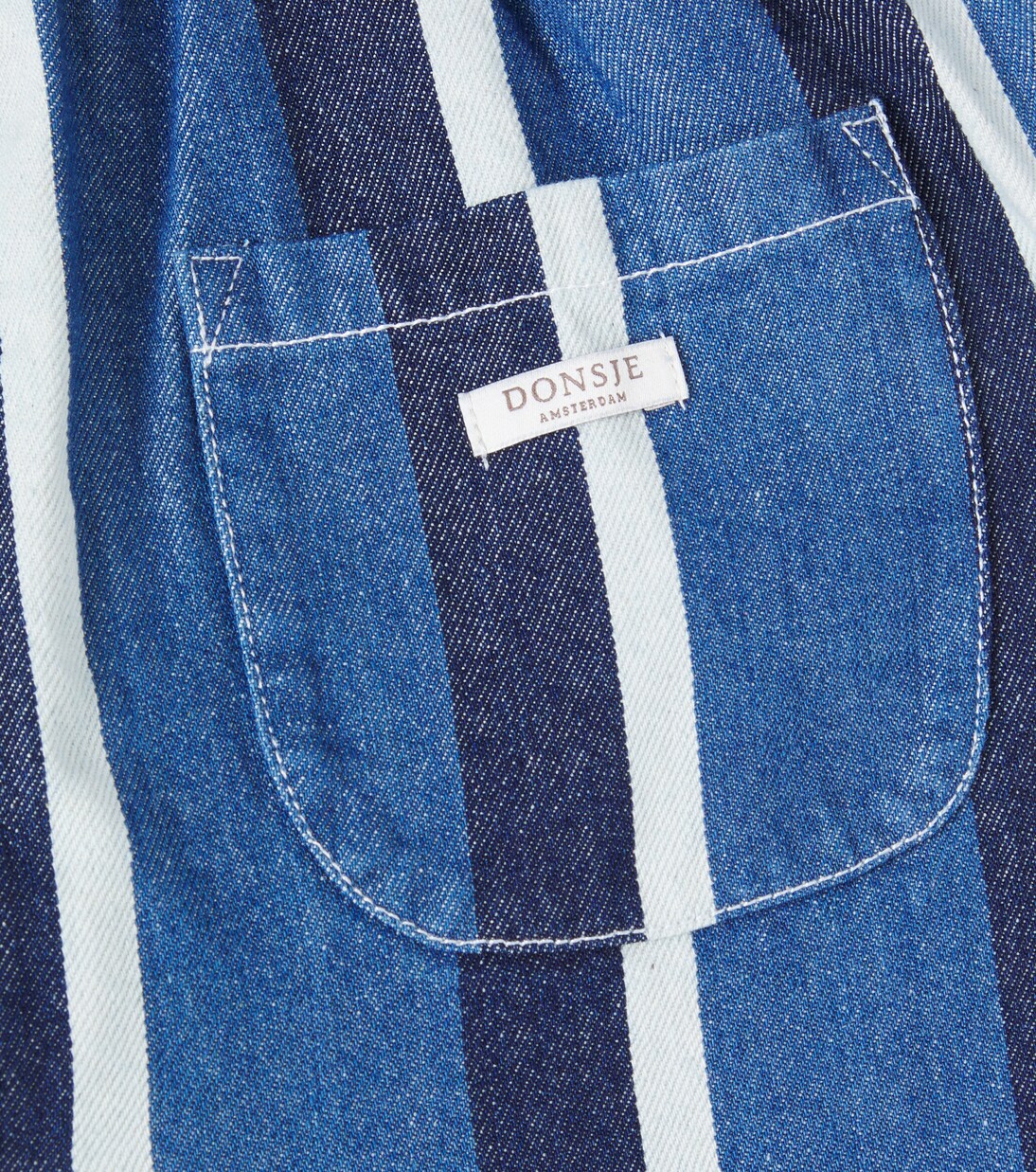 Theoule striped denim cargo pants | Donsje