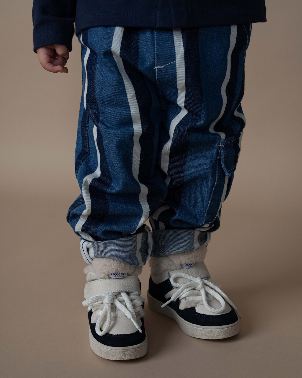 Theoule striped denim cargo pants | Donsje