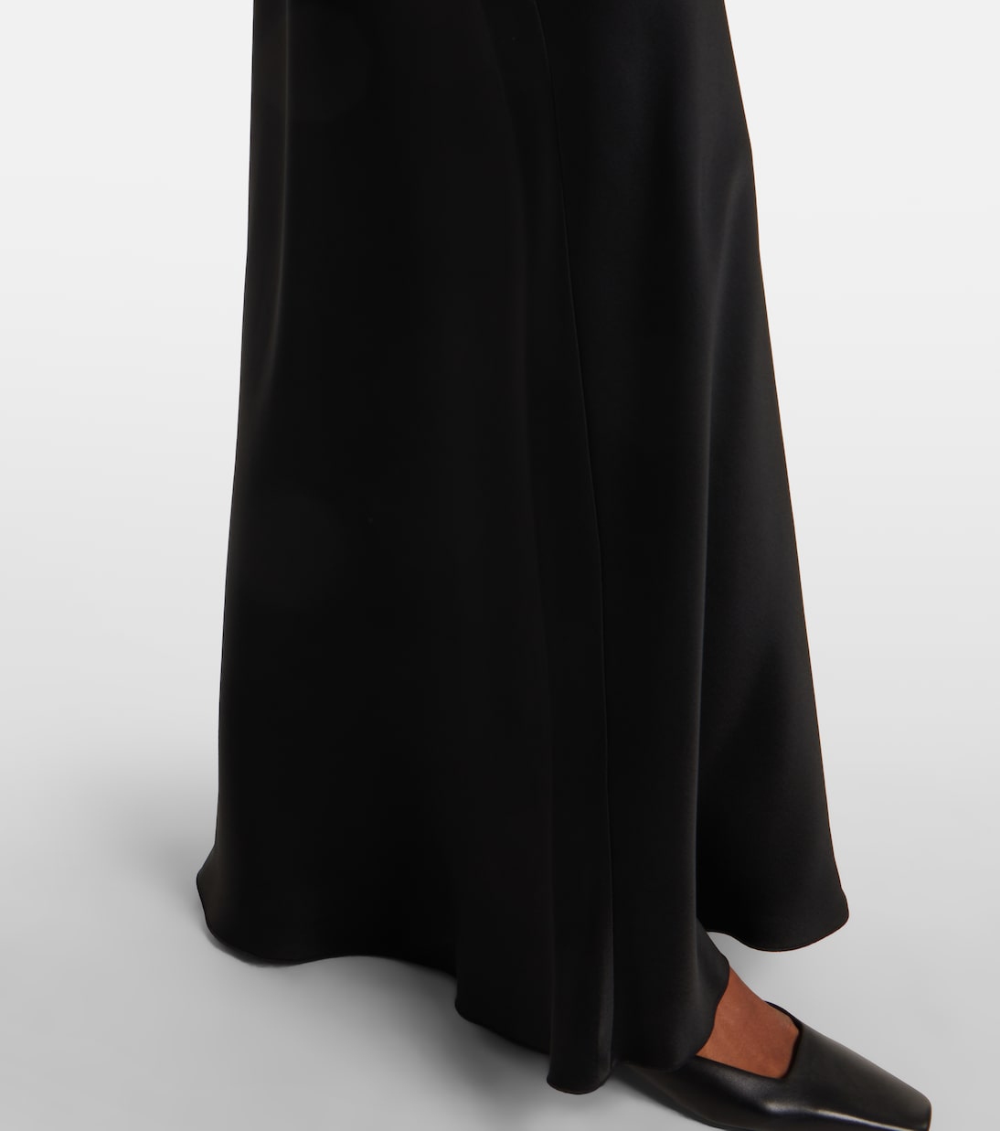 Baia velvet-trimmed satin bustier gown | Max Mara