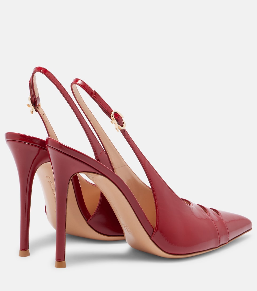 105 patent leather slingback pumps | Gianvito Rossi