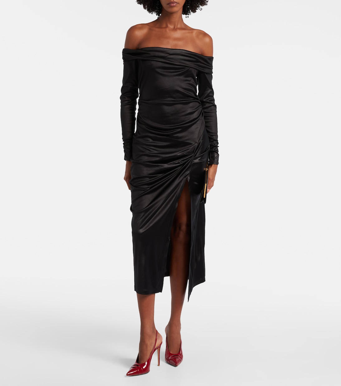 105 patent leather slingback pumps | Gianvito Rossi