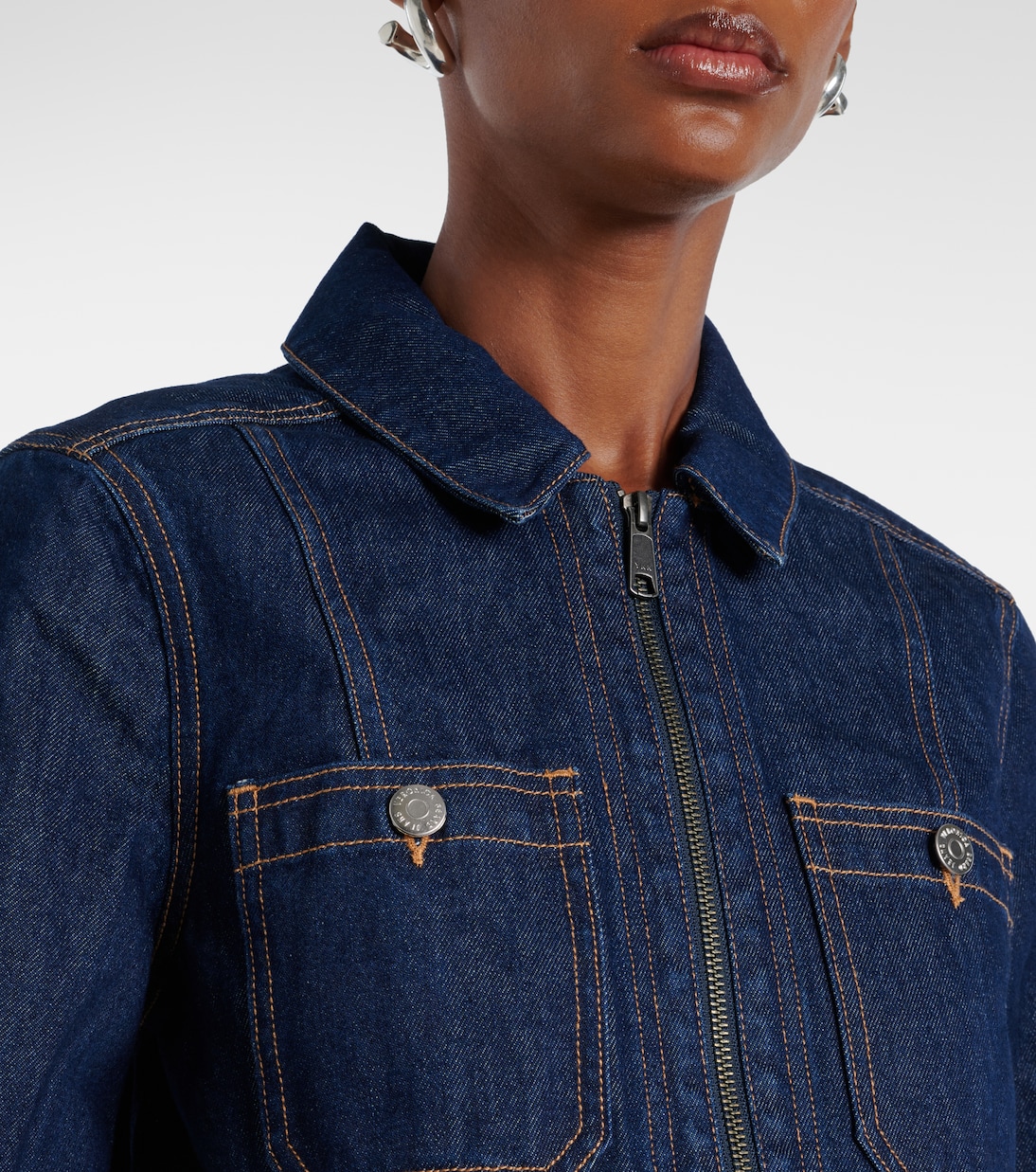 Patty cropped denim jacket | Veronica Beard