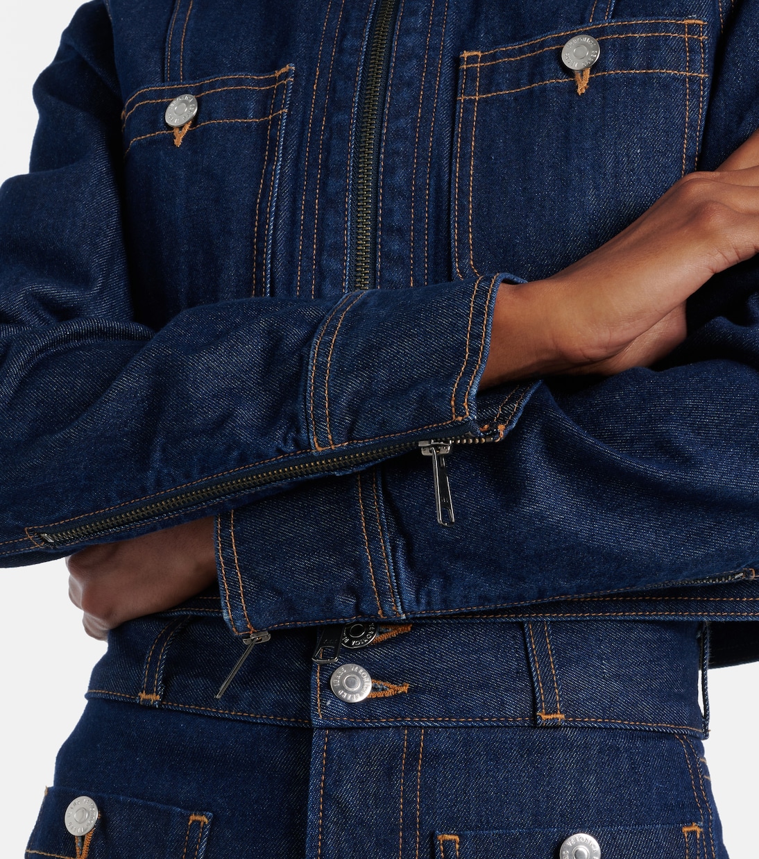 Patty cropped denim jacket | Veronica Beard