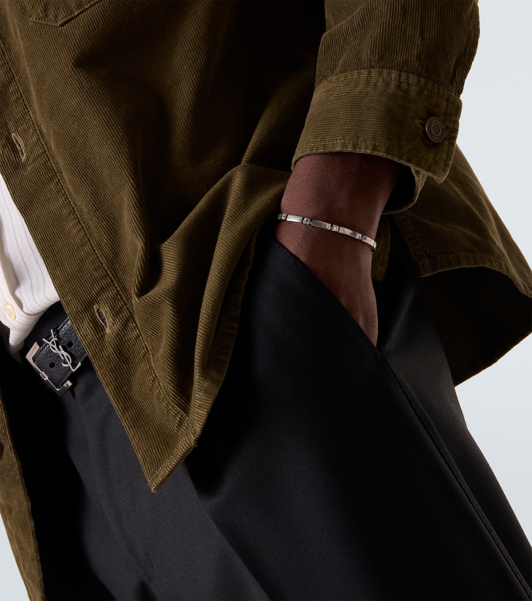 Crystal-embellished bracelet | Saint Laurent