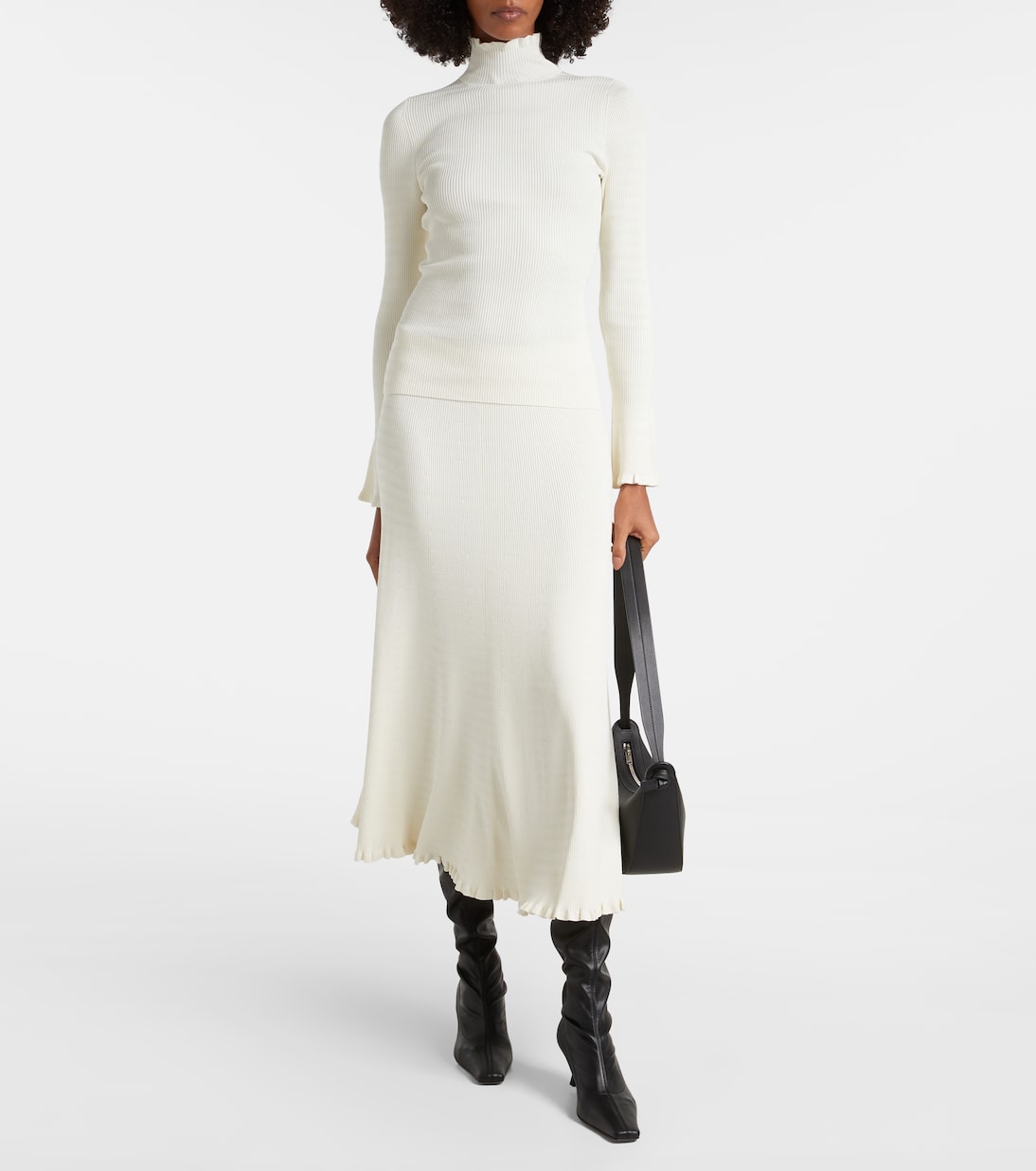 White Label Midirock Stina aus Rippstrick | Proenza Schouler