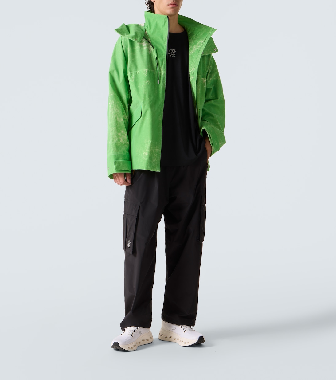 x On hooded technical jacket  | Loewe